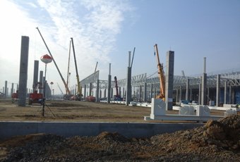 Construction of Volkswagen factory, Września